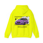 Excluded Clothing Purple Drift BMW Hoodie - Car Enthusiast Graphic Sweatshirt