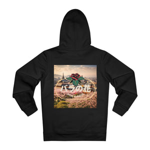 Japanese city scape rose Premium Pullover