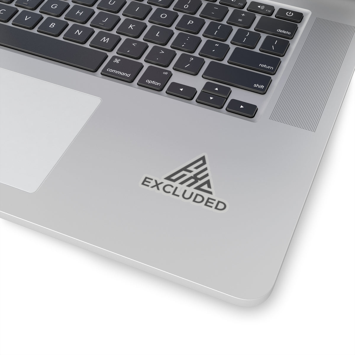 Excluded logo sticker