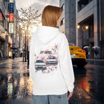 JDM Legends Hoodie — Sakura Drift Car Graphic Sweatshirt
