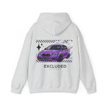 Excluded Clothing Purple Drift BMW Hoodie - Car Enthusiast Graphic Sweatshirt
