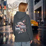 JDM Legends Hoodie — Sakura Drift Car Graphic Sweatshirt