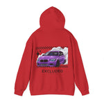 Excluded Clothing Purple Drift BMW Hoodie - Car Enthusiast Graphic Sweatshirt